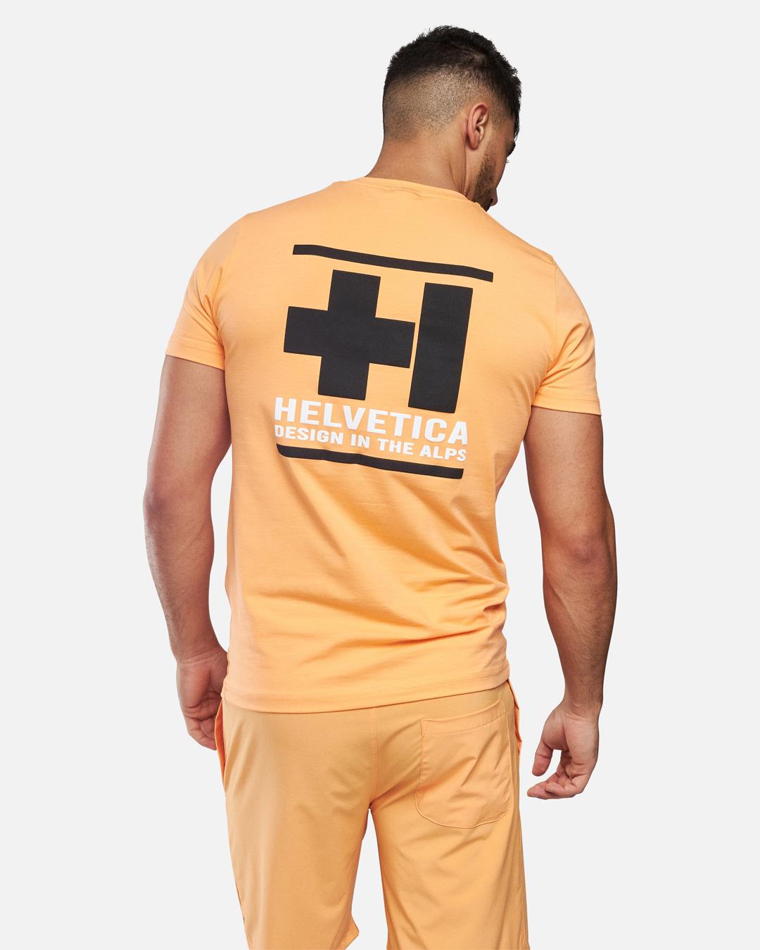 T-shirt Helvetica Williams - Orange